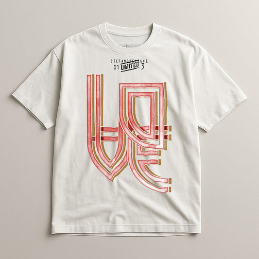 Unique Graphic LOVE Design Printed Tee