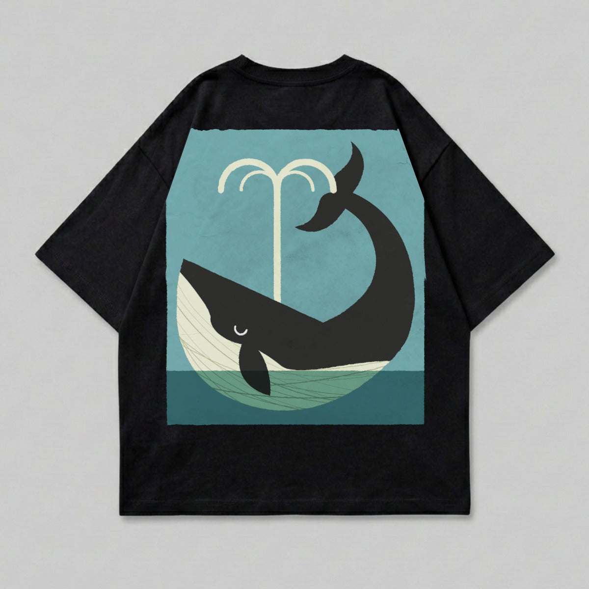 Great Whale Spout Ocean Animal Black product type