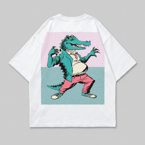 Energetic Alligator Dressed Up Pop Art Design product type