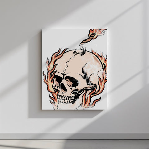 Quadro canvas skull-bomb