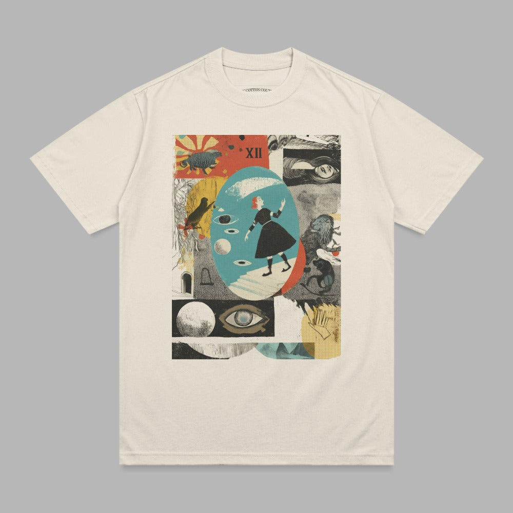 Abstract dreamlike woman XII eyes collage product type
