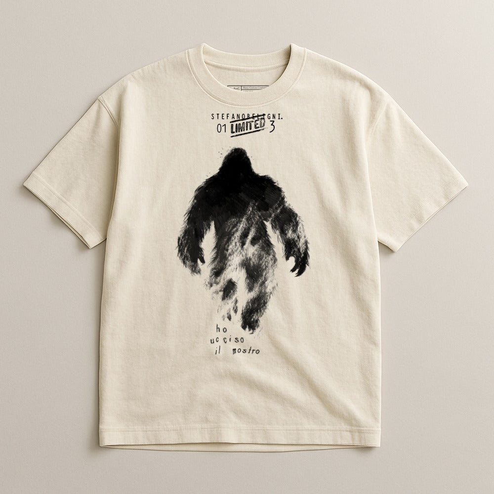 Graphic T-Shirt Featuring Unique Sasquatch Design
