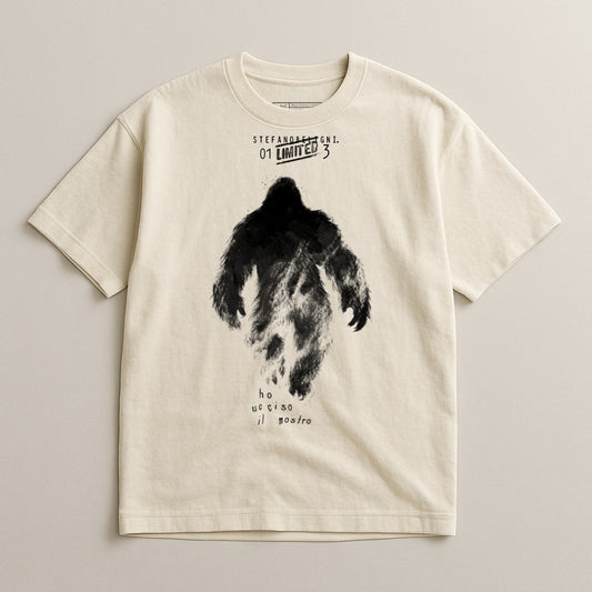 Graphic T-Shirt Featuring Unique Sasquatch Design