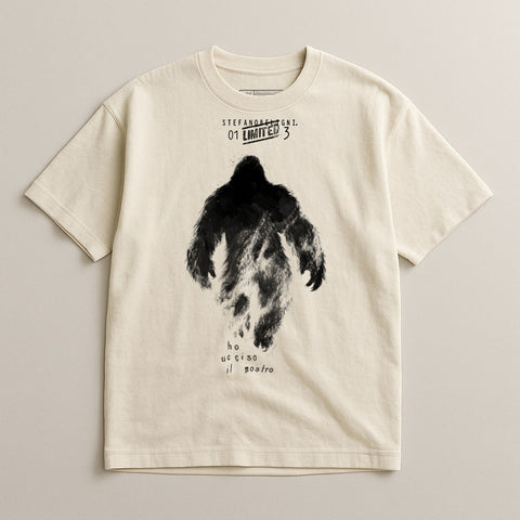 Graphic T-Shirt Featuring Unique Sasquatch Design