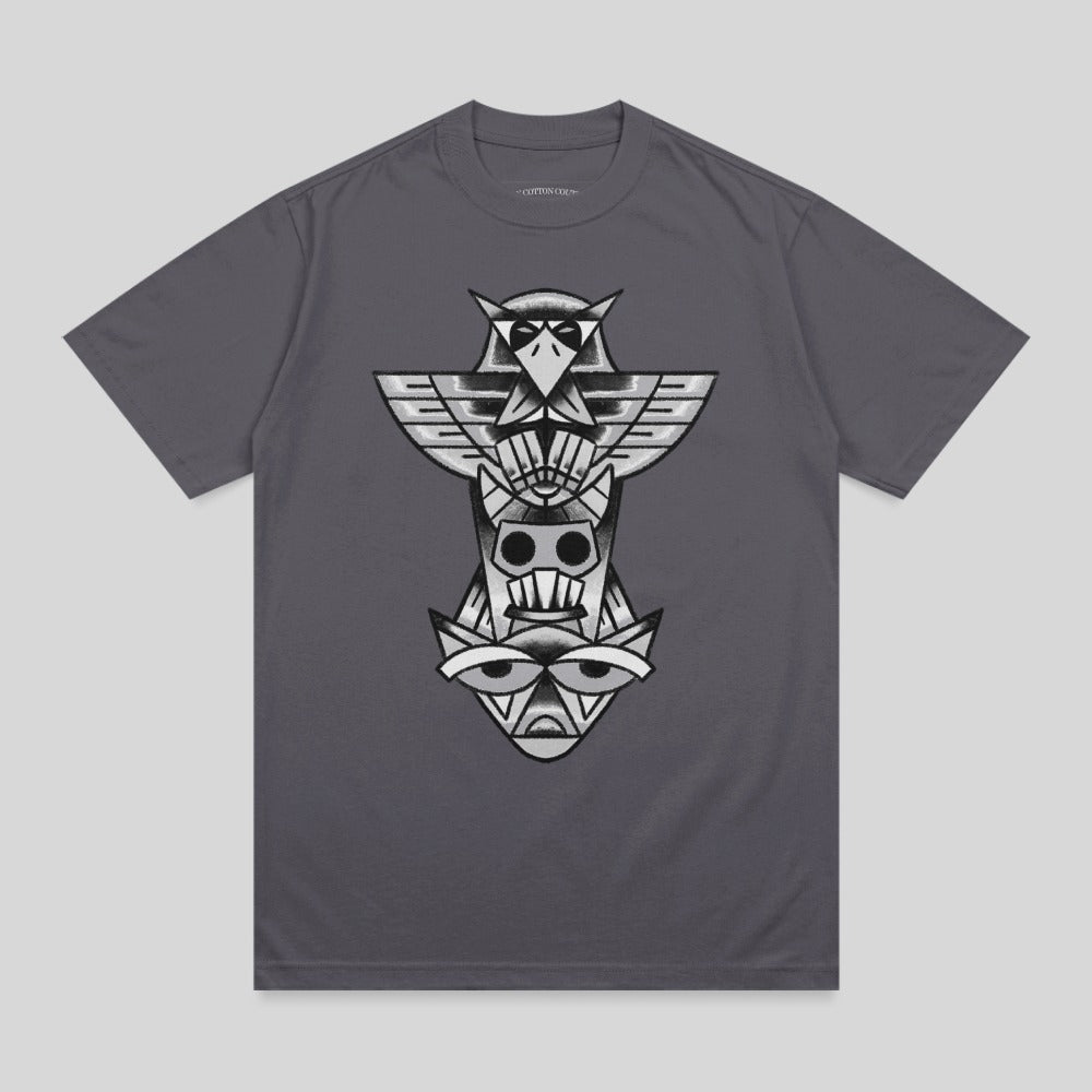 Totem Stacked Animal Spirit Design Unique Graphic product type