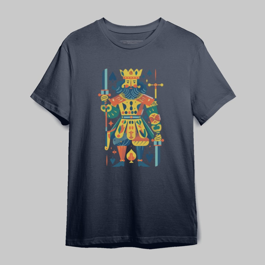 Colorful King Playing Card Design T-shirt