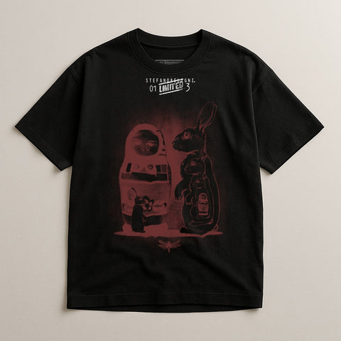 Limited Edition Rabbit and Robot Graphic T-Shirt