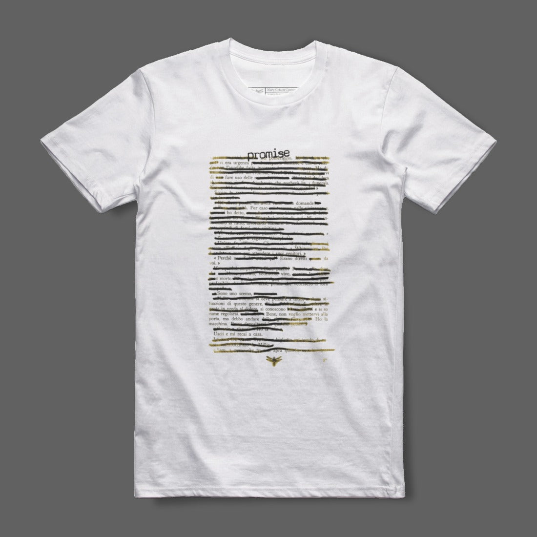 Graphic Tee with Blackout Design Style Shirt