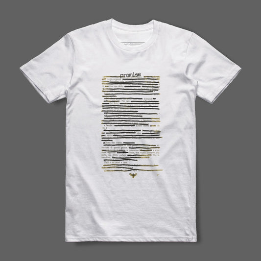 Graphic Tee with Blackout Design Style Shirt