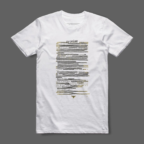 Graphic Tee with Blackout Design Style Shirt