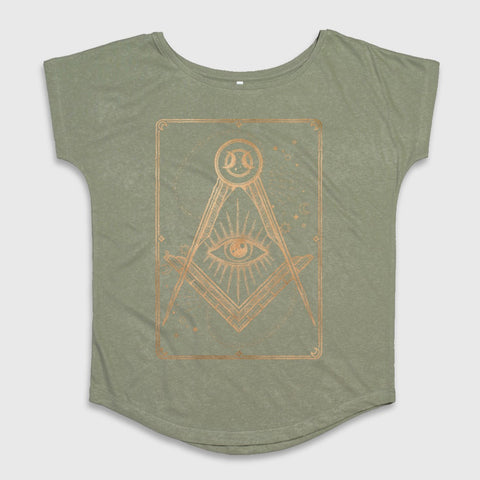 Illuminati Eye Graphic Short Sleeve T-Shirt