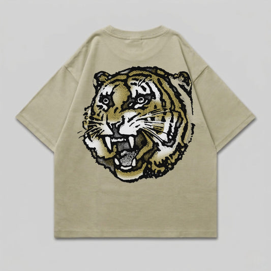 Roaring Tiger Head Graphic Design T-shirt product type