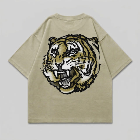 Roaring Tiger Head Graphic Design T-shirt product type