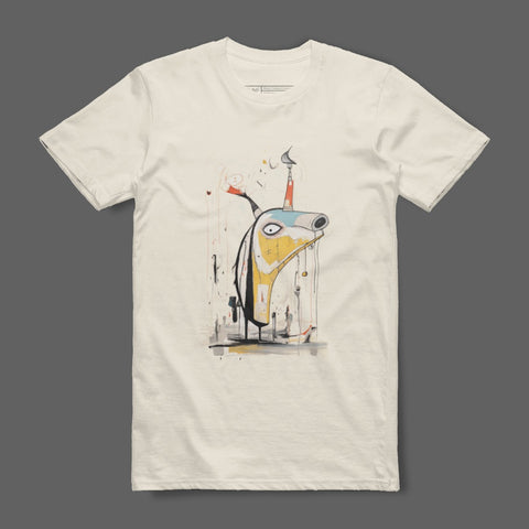 Abstract Animal Design Casual Graphic Tee