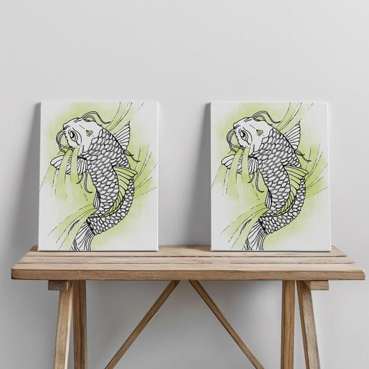 Quadro canvas Koi