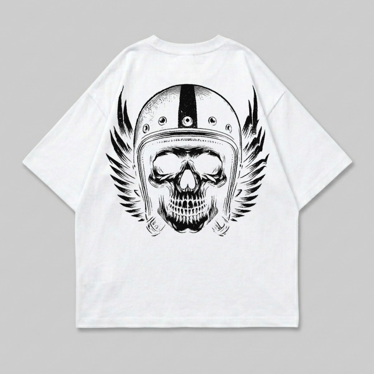 Biker Skull Helmet Wings Graphic Design T-Shirt product type
Skull
Helmet
Wings
Biker
Motorcycle
Graphic Tee
Vintage Style
Retro Rider
Reaper Art
Dark Aesthetic
Streetwear
Cool Design
Unique Print
Apparel
Clothing
Rock Style
Edgy Fashion
Headwear
White Shirt
Art Print
