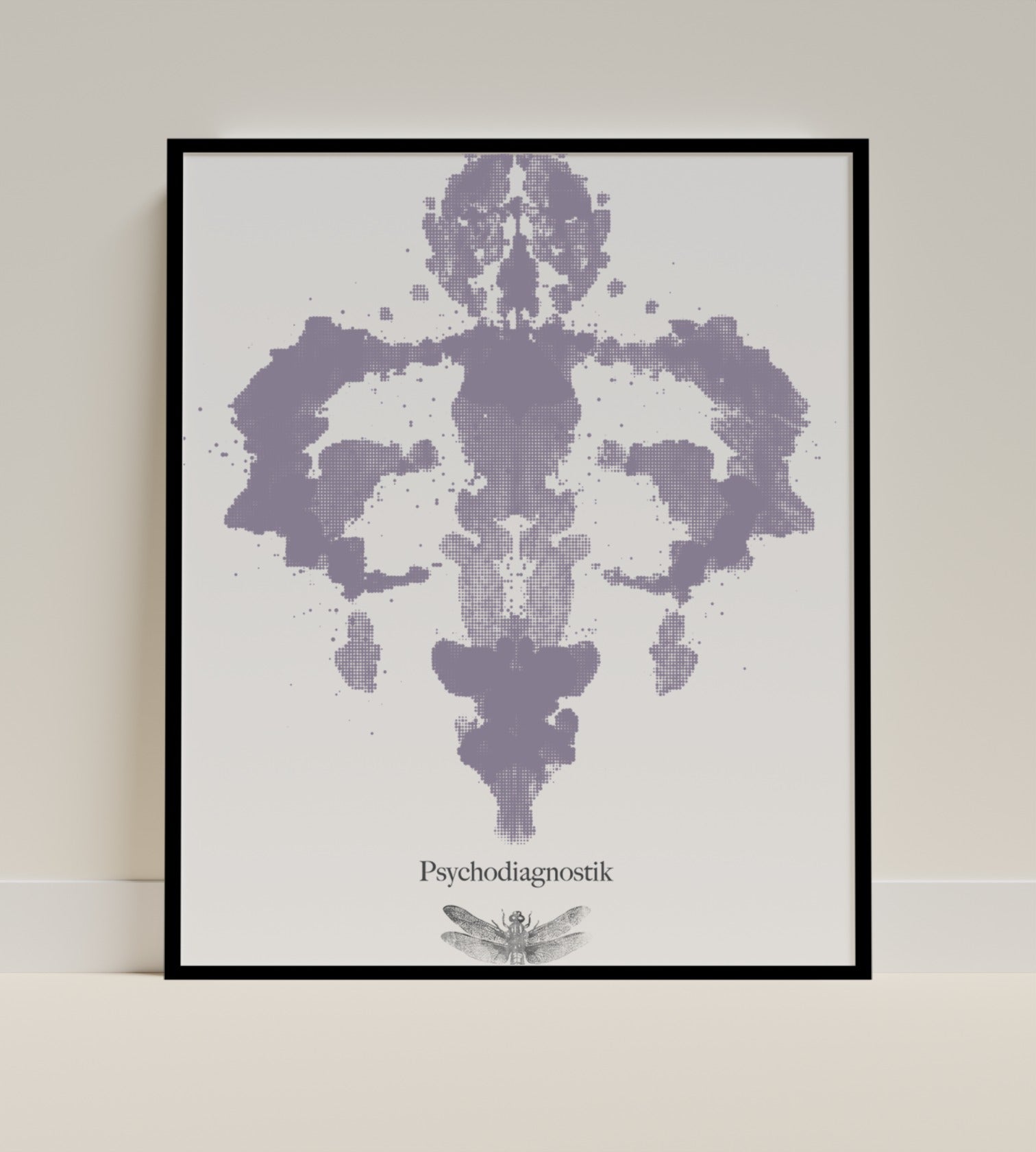 Elegant Psychodiagnostik Rorschach Print Art Frame Decor