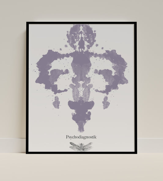 Elegant Psychodiagnostik Rorschach Print Art Frame Decor