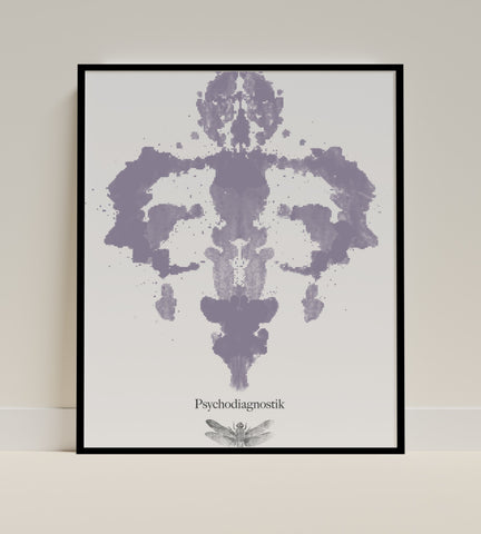 Elegant Psychodiagnostik Rorschach Print Art Frame Decor