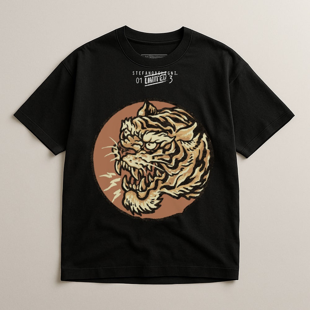 Ferocious Tiger Graphic Short Sleeve T-shirt