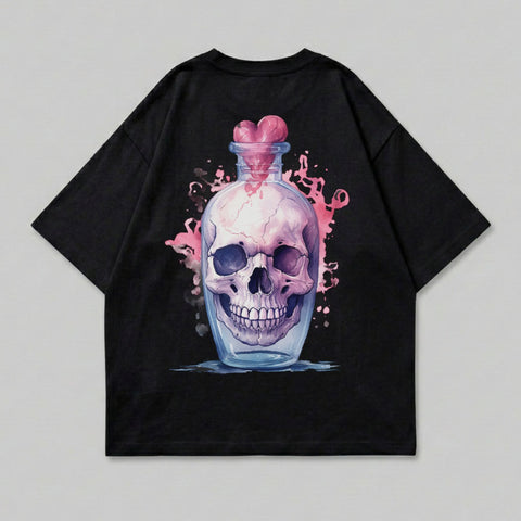 Skull heart jar potion pink splash art product type