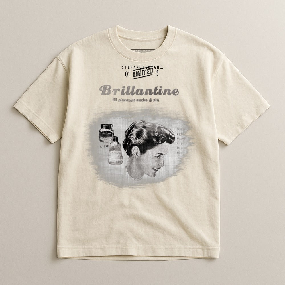 Vintage Style Brillantine Ad Graphic Unisex Tee