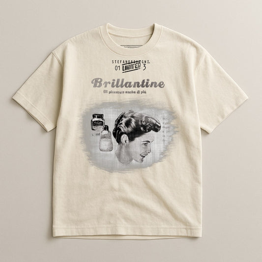 Vintage Style Brillantine Ad Graphic Unisex Tee