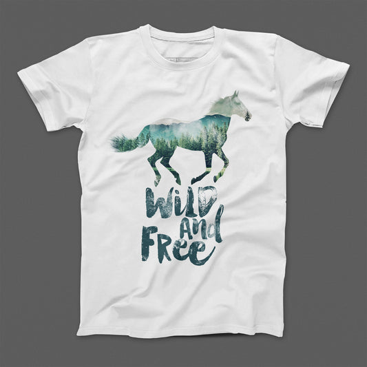 T-shirt donna boyfriend horse copia