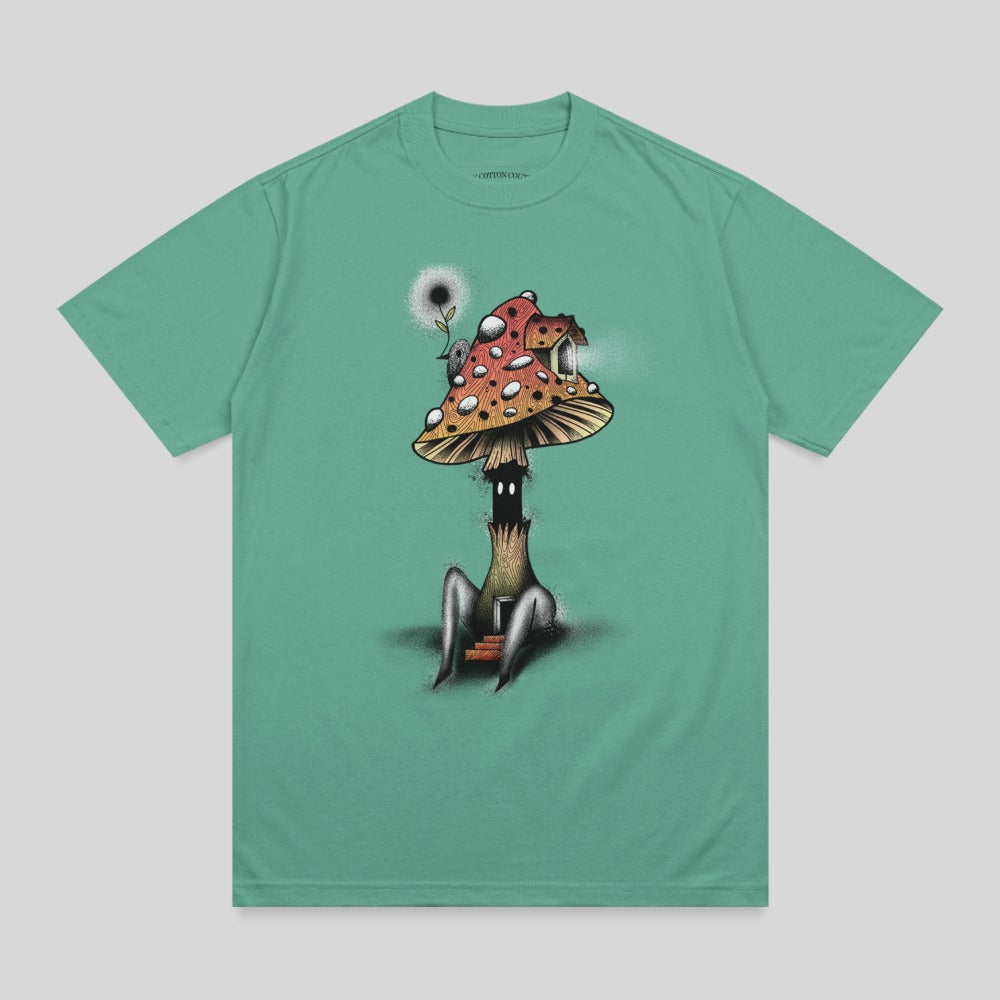 Mystical Mushroom Dwelling Sitting Figure Dark Bloom product type
