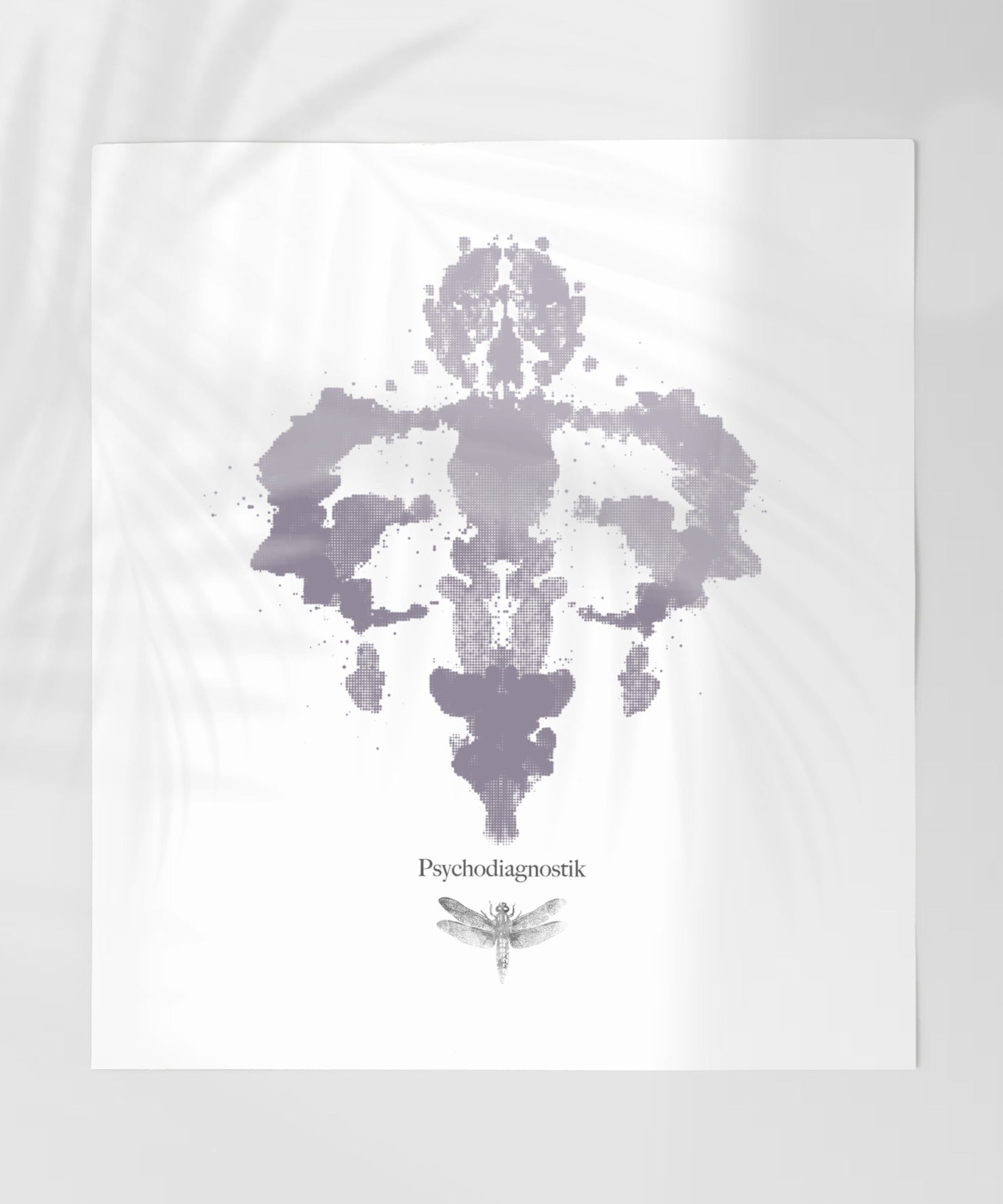 Psychodiagnostik Art Print with Abstract Inkblot Design