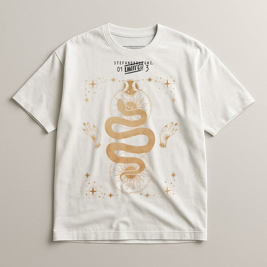 Limited Edition Snake Design Graphic T-shirt