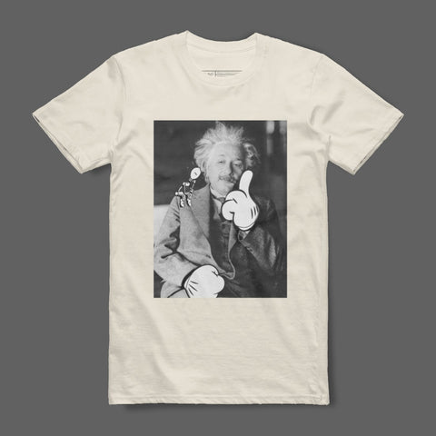 Einstein Cartoon Graphic Short Sleeve T-Shirt