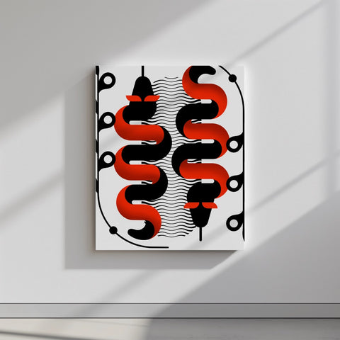 Quadro canvas twinsnake