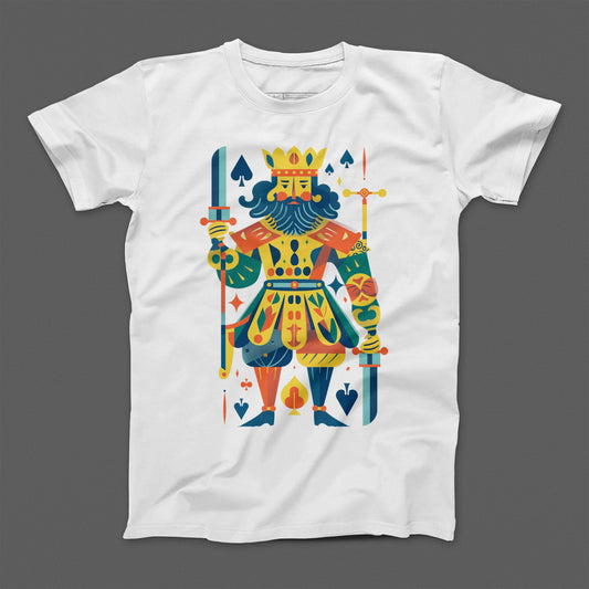 Colorful King Playing Card Design T-Shirt Product