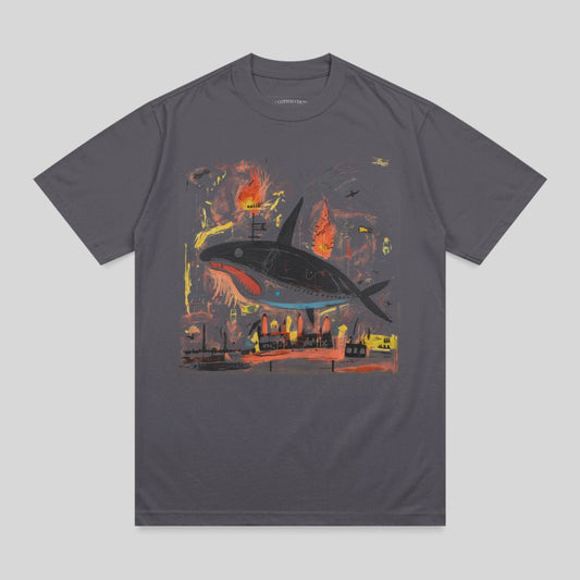Giant Whale Fiery Chaos City Design product type
