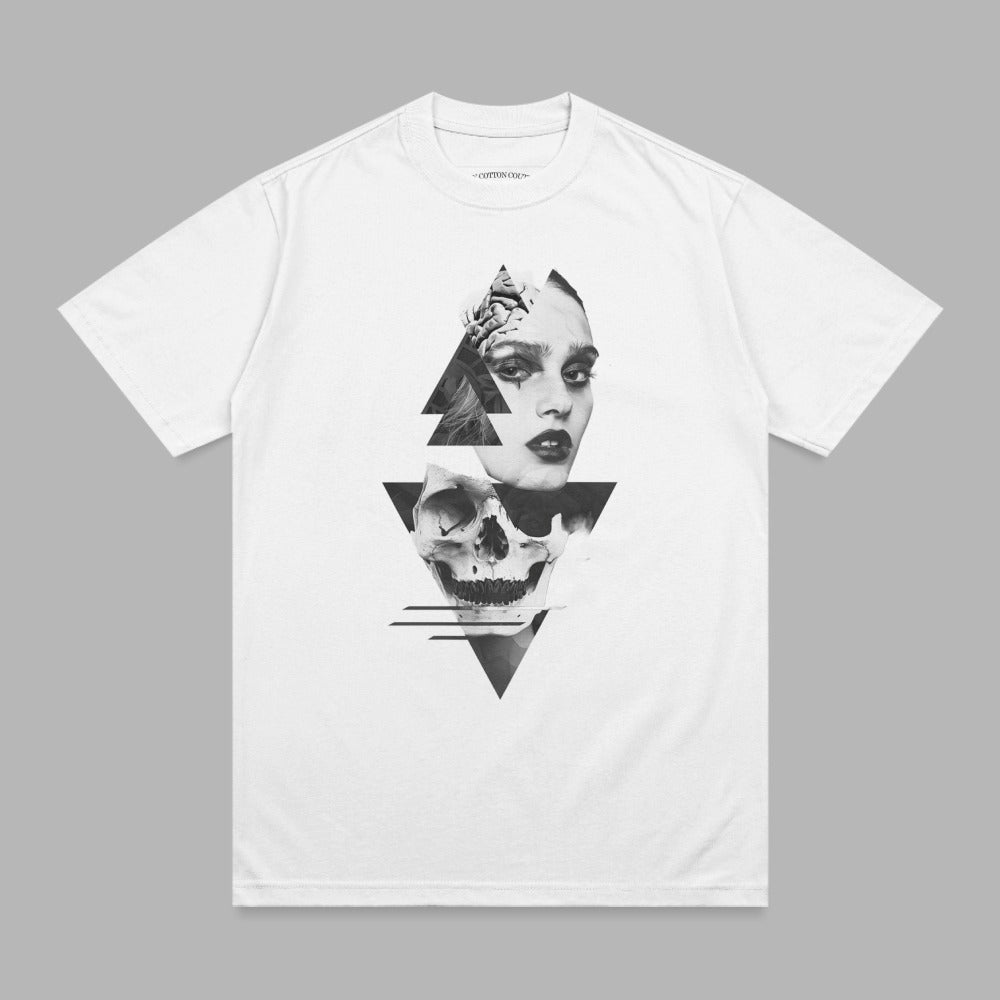 Abstract Geometric Woman Skull Graphic product type