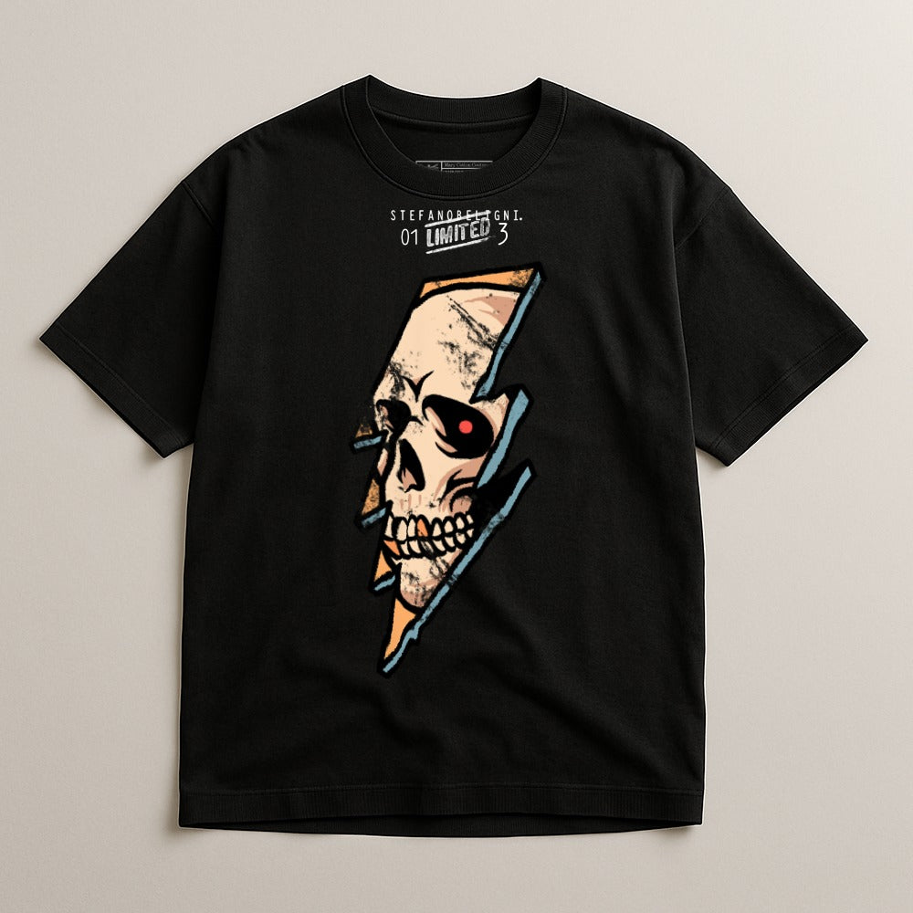 Limited Edition Skull Design T-shirt with Bold Graphics