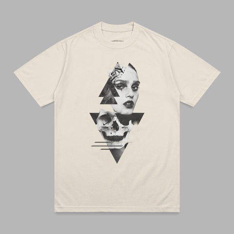 Abstract Woman Face Skull Geometric Triangles product type