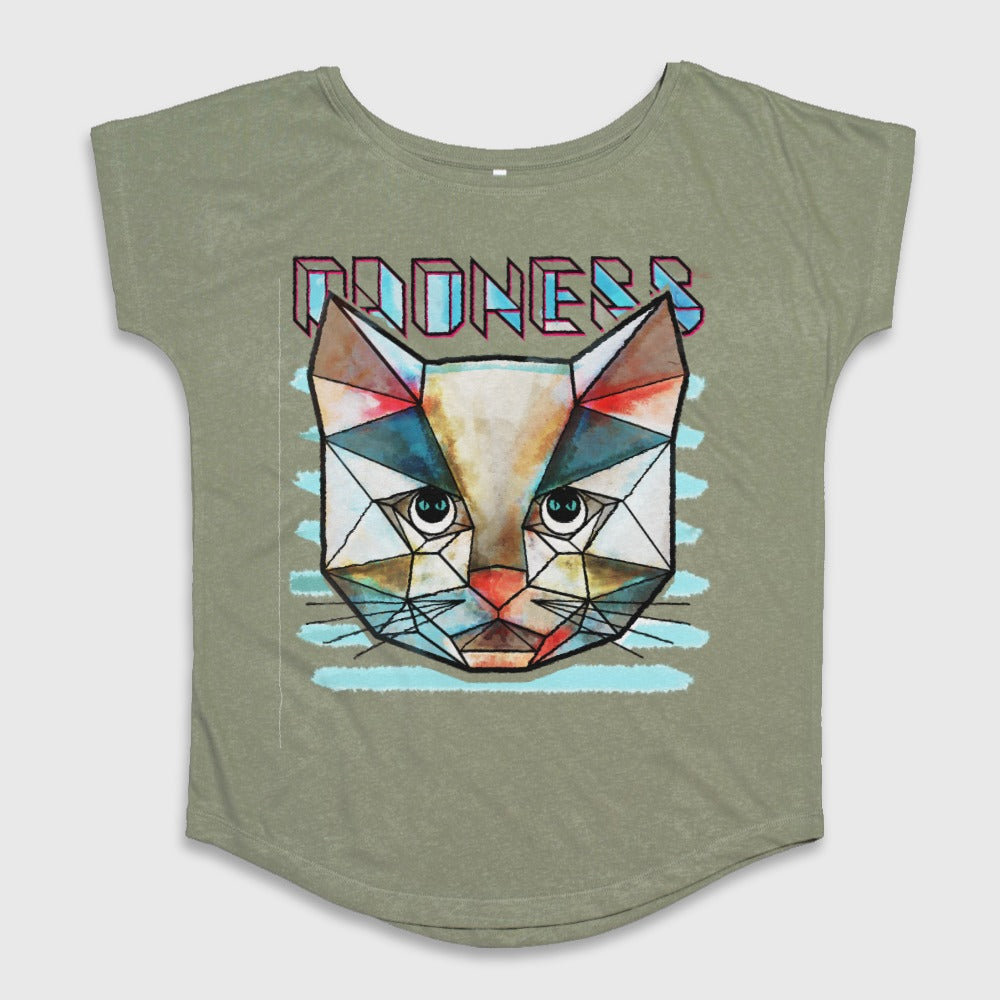 Geometric Cat Goodness Graphic Short Sleeve Shirt Product