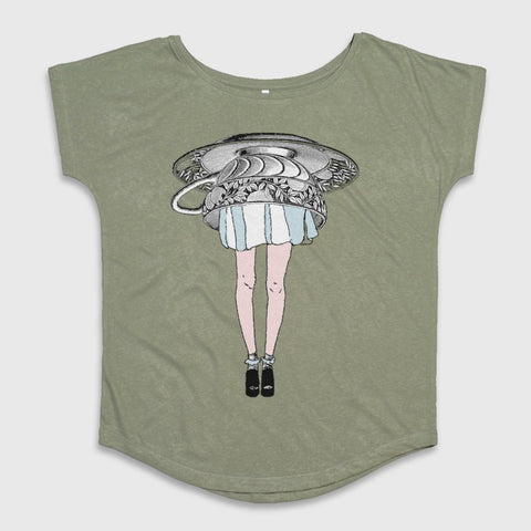 Whimsical Teapot Dress Graphic Short Sleeve Top