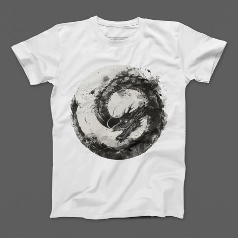 Mystic Black Dragon Graphic Artwork T-shirt product