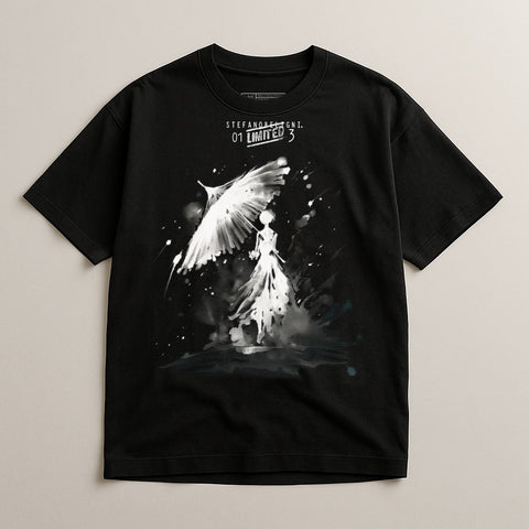 Stef And AI 01 Limited 3 Angel Wings Graphic T-Shirt