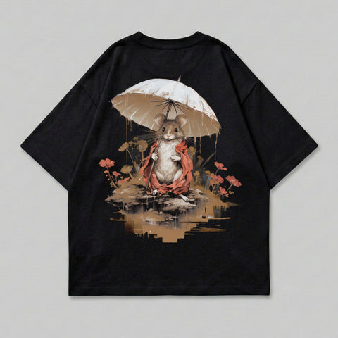Mouse Umbrella Red Cloak Flowers Puddle Black product type