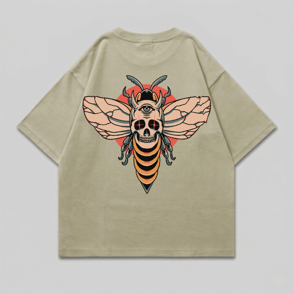 Mystic Skull Bee Third Eye Graphic Sun Circle product type