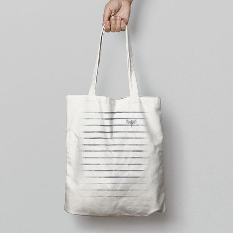 Modern Minimalist Striped Tote Bag for Everyday Use
