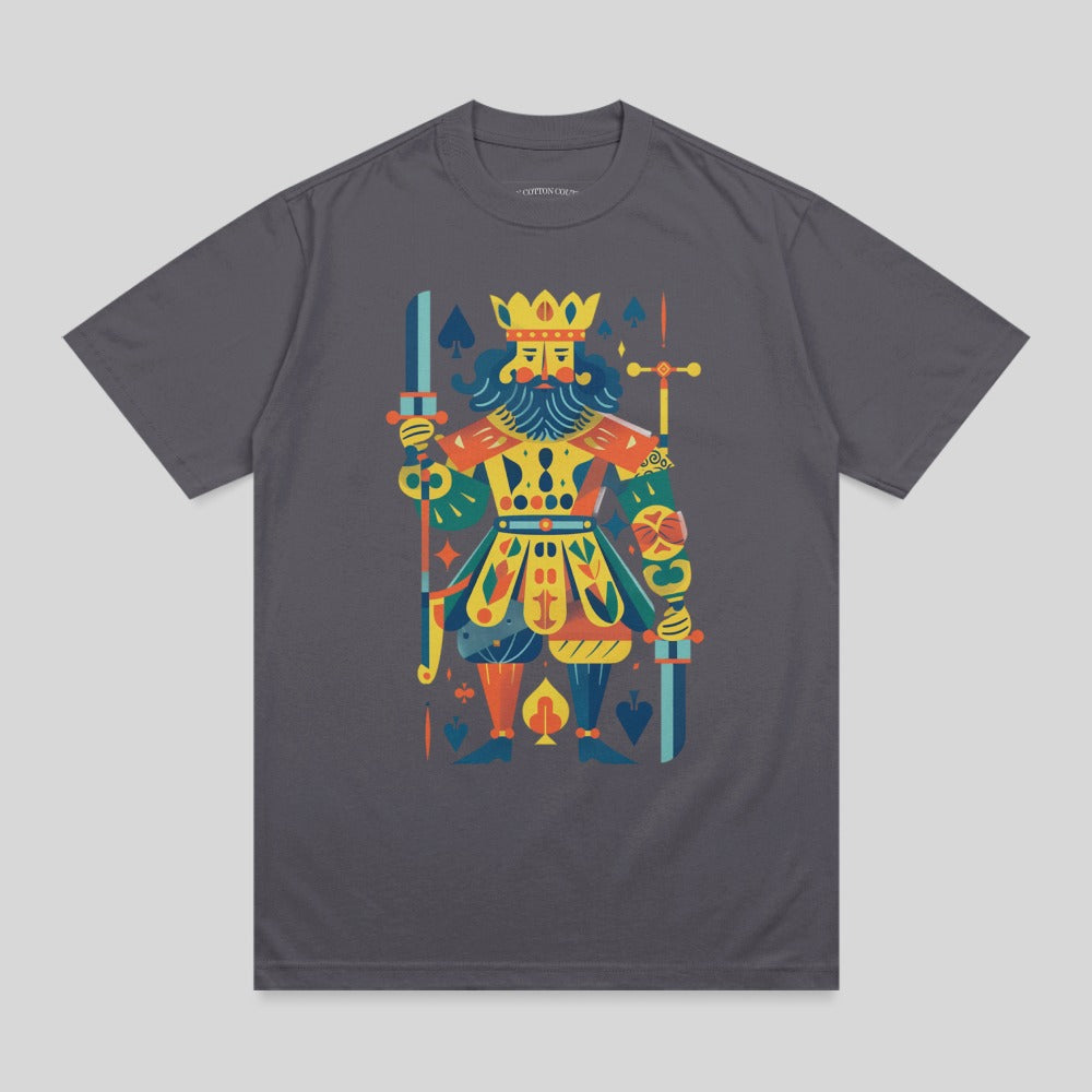 Colorful King Spade Playing Card Illustration Design product type
