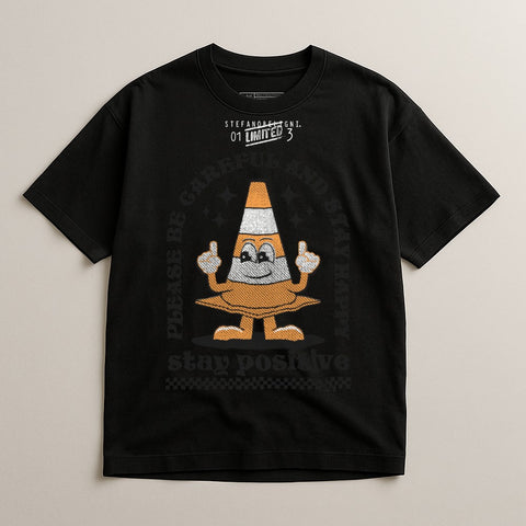 Fun Stay Positive Live Graphic T-Shirt