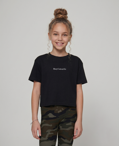 T-shirt bambina crop Mary Cotton Co.
