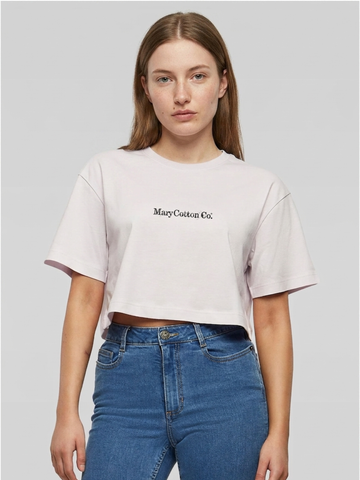 T-shirt donna croppped over Mary Cotton Co.