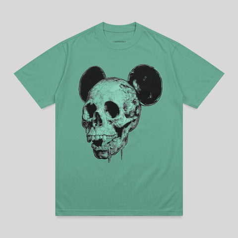 Green Skull Mouse Ears Dripping Macabre Design product type